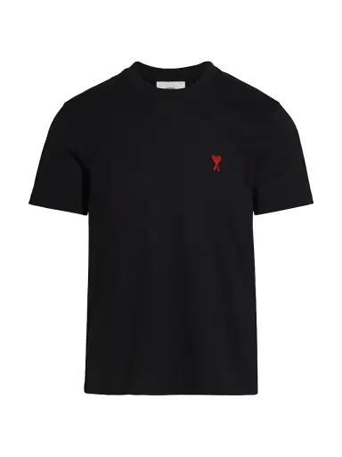 AMI PARIS Men's Ami De Coeur Rouge T-Shirt - Noir - Size XL | Thumbnail 1 AMI PARIS Men's Ami De Coeur Rouge T-Shirt - Noir - Size XL | Thumbnail 1