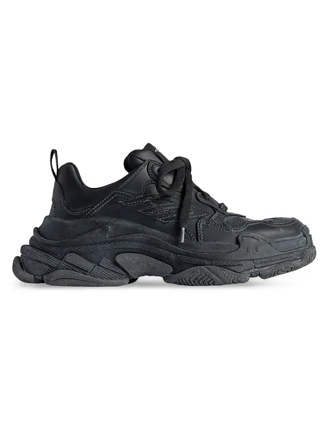 Balenciaga Men's Triple S Sporty Sneakers - Black