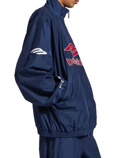 Balenciaga Men's 3B Football Tracksuit Jacket - New Dark Navy - Size Medium | Thumbnail 4