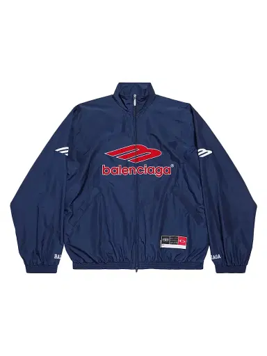 Balenciaga Men's 3B Football Tracksuit Jacket - New Dark Navy - Size Medium | Thumbnail 1