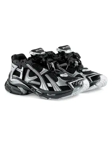 Balenciaga Men's Runner Gradient Sneakers - Black Silver - Size 14 | Thumbnail 2 Balenciaga Men's Runner Gradient Sneakers - Black Silver - Size 14 | Thumbnail 2