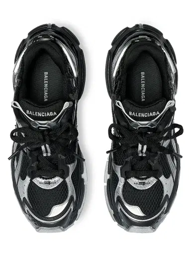 Balenciaga Men's Runner Gradient Sneakers - Black Silver - Size 14 | Thumbnail 6 Balenciaga Men's Runner Gradient Sneakers - Black Silver - Size 14 | Thumbnail 6