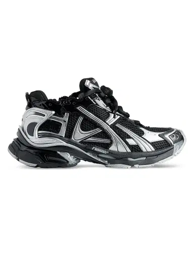 Balenciaga Men's Runner Gradient Sneakers - Black Silver - Size 14 | Thumbnail 1 Balenciaga Men's Runner Gradient Sneakers - Black Silver - Size 14 | Thumbnail 1
