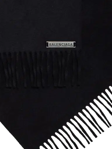 Balenciaga Women's Scarf - Black | Thumbnail 3 Balenciaga Women's Scarf - Black | Thumbnail 3