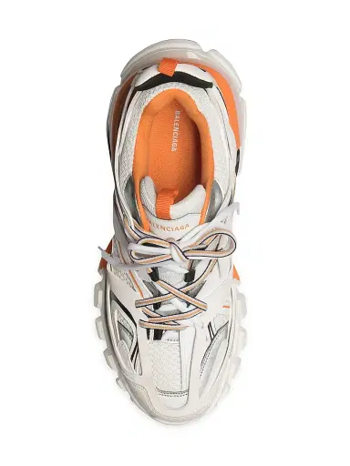 Balenciaga Men's Track Sneaker - White Orange - Size 14 | Thumbnail 4