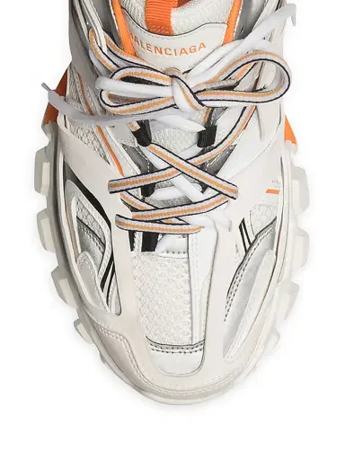 Balenciaga Men's Track Sneaker - White Orange - Size 14 | Thumbnail 5