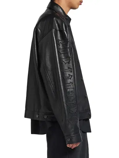 Balenciaga Men's Shirt Jacket - Black - Size Large | Thumbnail 4