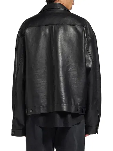 Balenciaga Men's Shirt Jacket - Black - Size Large | Thumbnail 5