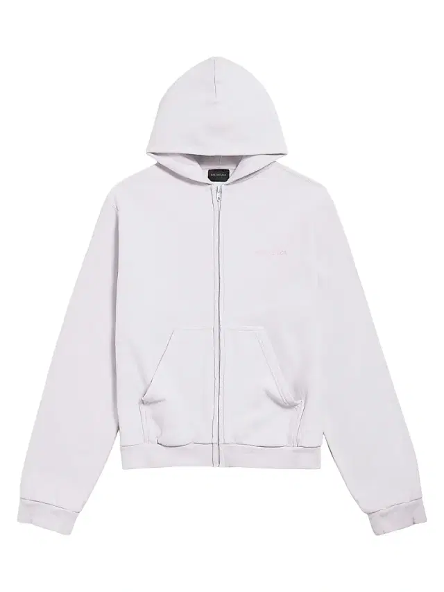 Women's Back Zip-Up Hoodie Regular Fit - White
