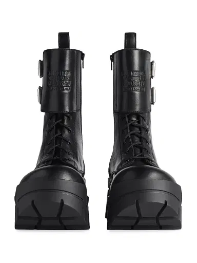 Balenciaga Men's Bulldozer Combat Lace-Up Boots | Thumbnail 4 Balenciaga Men's Bulldozer Combat Lace-Up Boots | Thumbnail 4