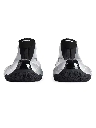 Balenciaga Men's Basketball Sneakers - Silver Black - Size 6 | Thumbnail 3