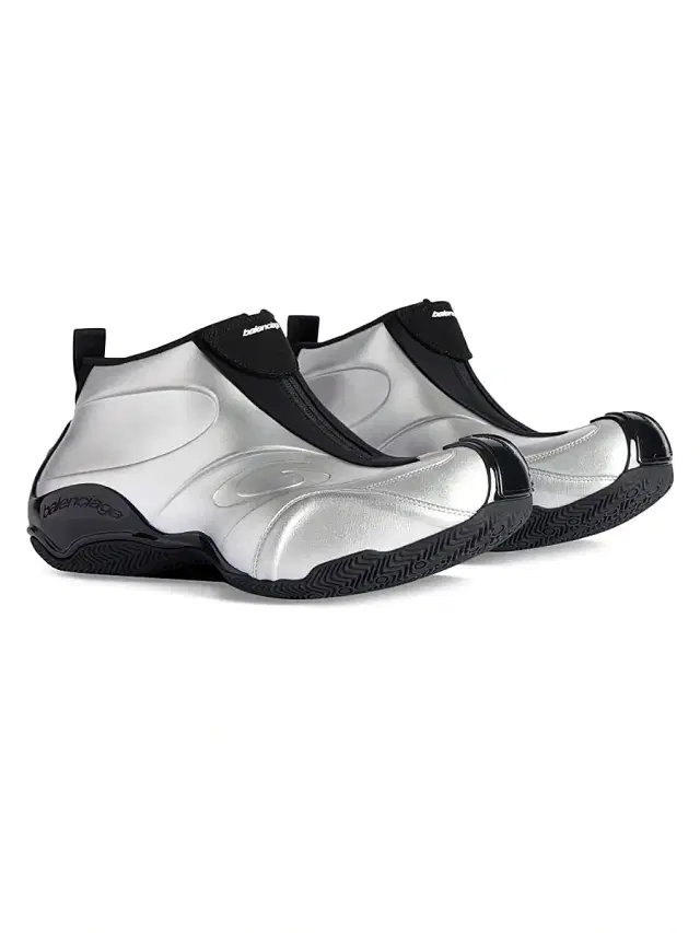 Men's Basketball Sneakers - Silver Black