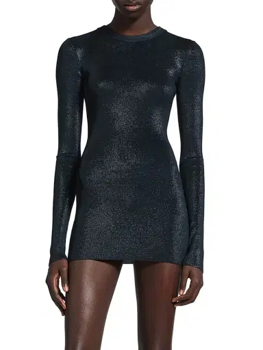 Balenciaga Women's Mini Dress - Navy | Thumbnail 3 Balenciaga Women's Mini Dress - Navy | Thumbnail 3