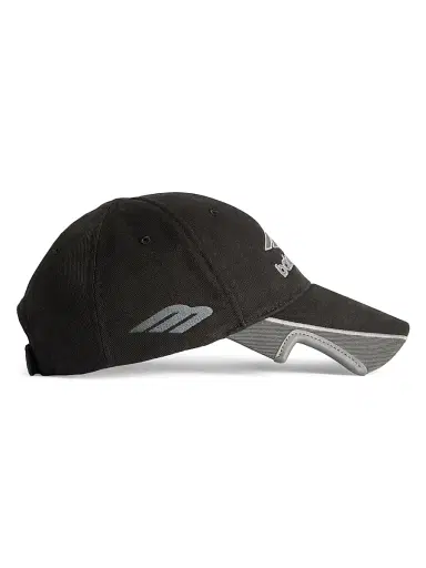 Balenciaga Men's 3B Football Cap - Black Grey - Size Small | Thumbnail 3 Balenciaga Men's 3B Football Cap - Black Grey - Size Small | Thumbnail 3