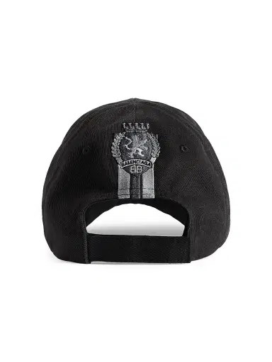 Balenciaga Men's 3B Football Cap - Black Grey - Size Small | Thumbnail 4 Balenciaga Men's 3B Football Cap - Black Grey - Size Small | Thumbnail 4