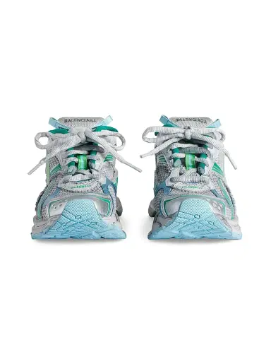 Balenciaga Men's Runner Gradient Sneakers - Grey Green Blue - Size 14 | Thumbnail 3 Balenciaga Men's Runner Gradient Sneakers - Grey Green Blue - Size 14 | Thumbnail 3