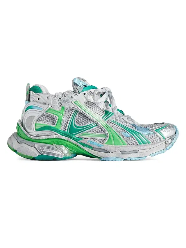 Men's Runner Gradient Sneakers - Grey Green Blue