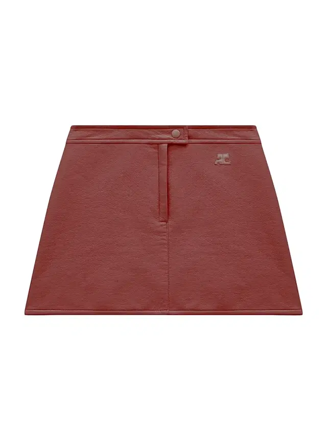 Courreges Women's Reedition Vinyl A-Line Miniskirt - Red