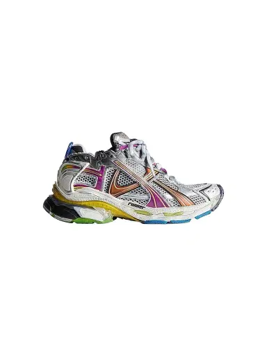 Balenciaga Women's Runner Sneakers - Grey Multi - Size 12 | Thumbnail 1