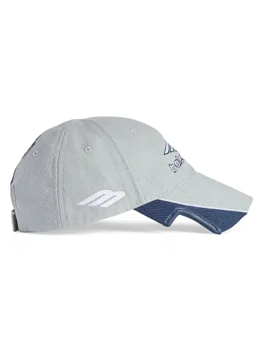 Balenciaga Men's 3B Football Cap - Light Grey Blue - Size Medium | Thumbnail 3 Balenciaga Men's 3B Football Cap - Light Grey Blue - Size Medium | Thumbnail 3
