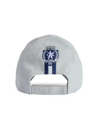 Balenciaga Men's 3B Football Cap - Light Grey Blue - Size Medium | Thumbnail 4 Balenciaga Men's 3B Football Cap - Light Grey Blue - Size Medium | Thumbnail 4
