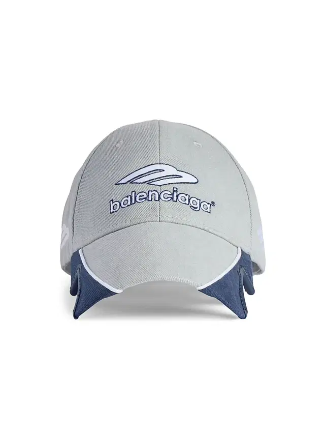 Balenciaga Men's 3B Football Cap - Light Grey Blue
