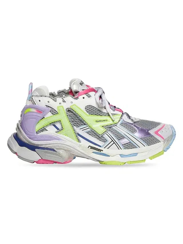 Balenciaga Women's Runner Sneakers - Grey Green