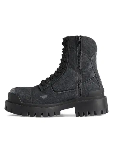Balenciaga Men's Combat Strike Boots - Black - Size 13 | Thumbnail 5