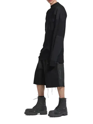 Balenciaga Men's Combat Strike Boots - Black - Size 13 | Thumbnail 6