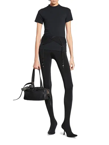 Balenciaga Women's Carrie Small Bowling Bag - Black | Thumbnail 1