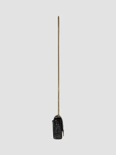 Balenciaga Women's Hourglass Wallet with Chain Crocodile Embossed | Thumbnail 3 Balenciaga Women's Hourglass Wallet with Chain Crocodile Embossed | Thumbnail 3