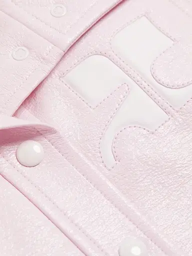 Courrèges Women's Reedition Vinyl Jacket - Pale Pink | Thumbnail 7 Courrèges Women's Reedition Vinyl Jacket - Pale Pink | Thumbnail 7