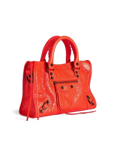 Balenciaga Women's Le City Small Top Handle Bag - Pop Orange | Thumbnail 2