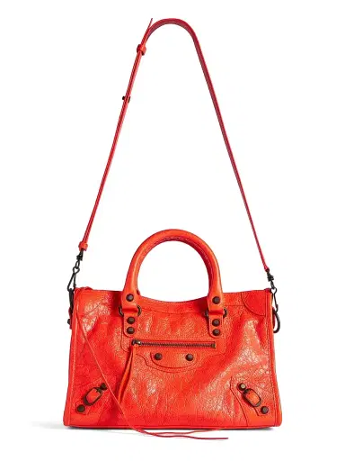 Balenciaga Women's Le City Small Top Handle Bag - Pop Orange | Thumbnail 4