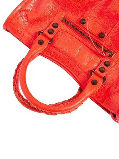 Balenciaga Women's Le City Small Top Handle Bag - Pop Orange | Thumbnail 6