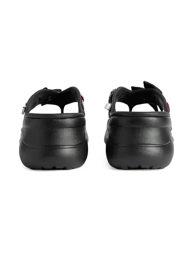 Balenciaga Women's Crocs Thong Jibbitz - Black | Thumbnail 4