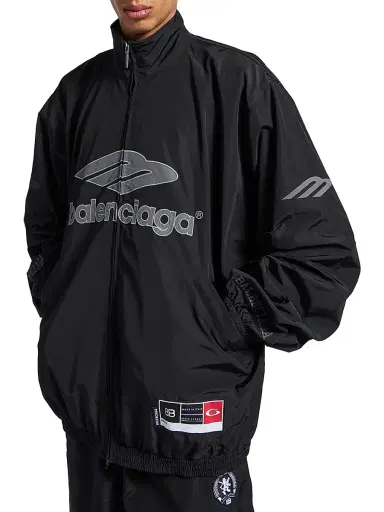 Balenciaga Men's 3B Football Tracksuit Jacket - Black - Size XL | Thumbnail 3