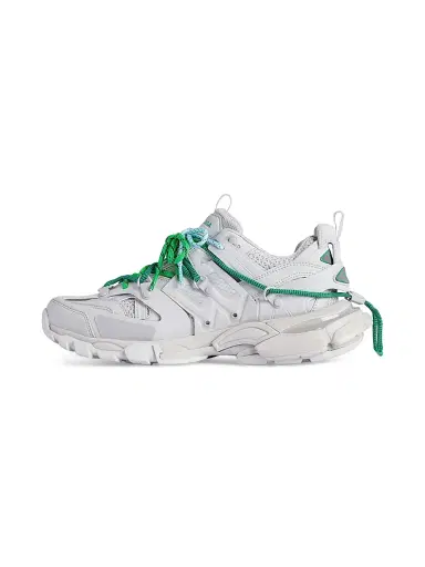 Balenciaga Men's Track Trail Laces Sneakers - White Green | Thumbnail 5 Balenciaga Men's Track Trail Laces Sneakers - White Green | Thumbnail 5
