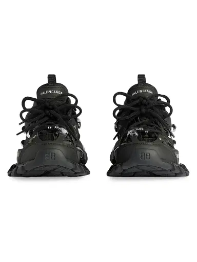 Balenciaga Men's Track Piercing Sneakers - Black - Size 6 | Thumbnail 4