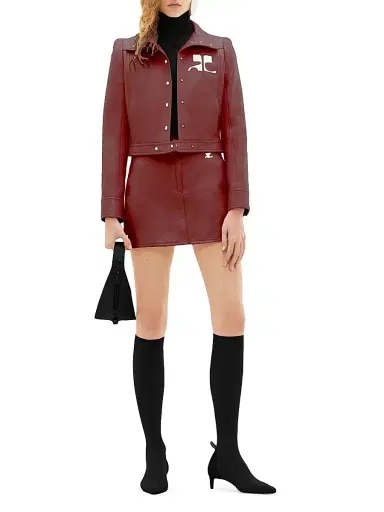 Courrèges Women's Reedition Vinyl Jacket - Red | Thumbnail 2 Courrèges Women's Reedition Vinyl Jacket - Red | Thumbnail 2