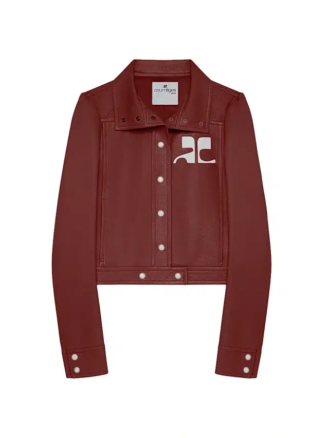 Courreges Women's Reedition Vinyl Jacket - Red