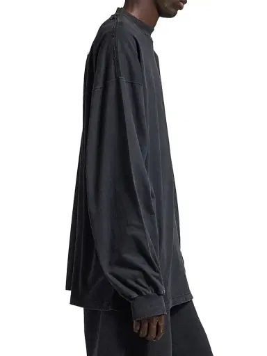 Balenciaga Men's Masking Tape Long Sleeve Large Fit T-Shirt - Faded Black - Size XL | Thumbnail 6 Balenciaga Men's Masking Tape Long Sleeve Large Fit T-Shirt - Faded Black - Size XL | Thumbnail 6