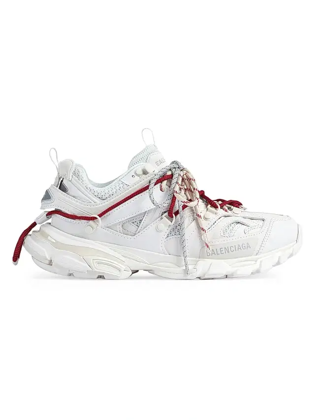 Balenciaga Women's Track Trail Laces Sneaker - Red Multicolor