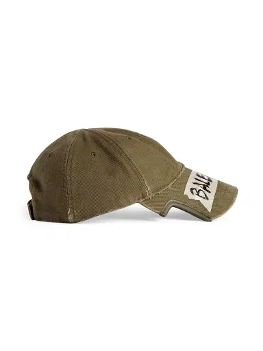 Balenciaga Men's Masking Tape Cap - Khaki - Size Small | Thumbnail 3