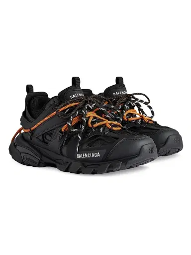 Balenciaga Men's Track Trail Laces Sneakers - Black Orange - Size 12 | Thumbnail 2 Balenciaga Men's Track Trail Laces Sneakers - Black Orange - Size 12 | Thumbnail 2