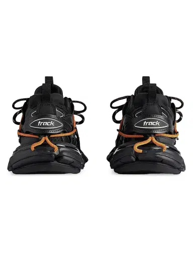Balenciaga Men's Track Trail Laces Sneakers - Black Orange - Size 12 | Thumbnail 3 Balenciaga Men's Track Trail Laces Sneakers - Black Orange - Size 12 | Thumbnail 3