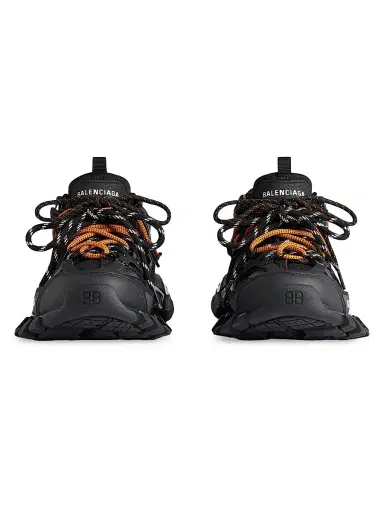 Balenciaga Men's Track Trail Laces Sneakers - Black Orange - Size 12 | Thumbnail 4 Balenciaga Men's Track Trail Laces Sneakers - Black Orange - Size 12 | Thumbnail 4