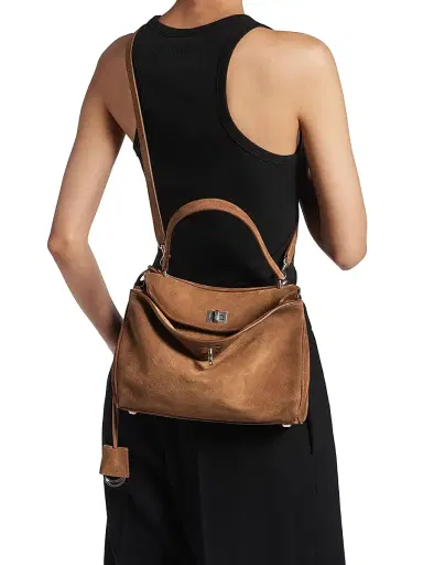 Balenciaga Women's Rodeo Handbag Small Top Handle Bag - Brown | Thumbnail 3