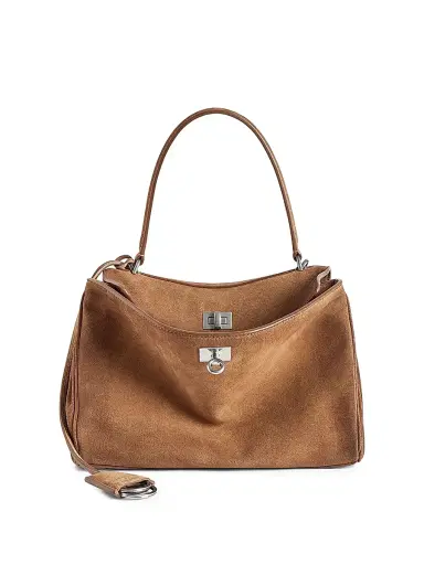 Balenciaga Women's Rodeo Handbag Small Top Handle Bag - Brown | Thumbnail 1