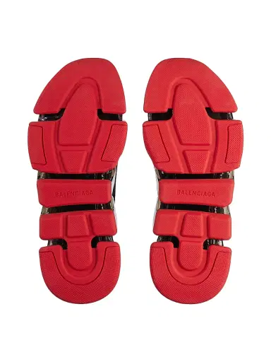 Balenciaga Men's Speed 2.0 Full Clear Sole Knit Sneakers - Black Red - Size 13 | Thumbnail 7 Balenciaga Men's Speed 2.0 Full Clear Sole Knit Sneakers - Black Red - Size 13 | Thumbnail 7